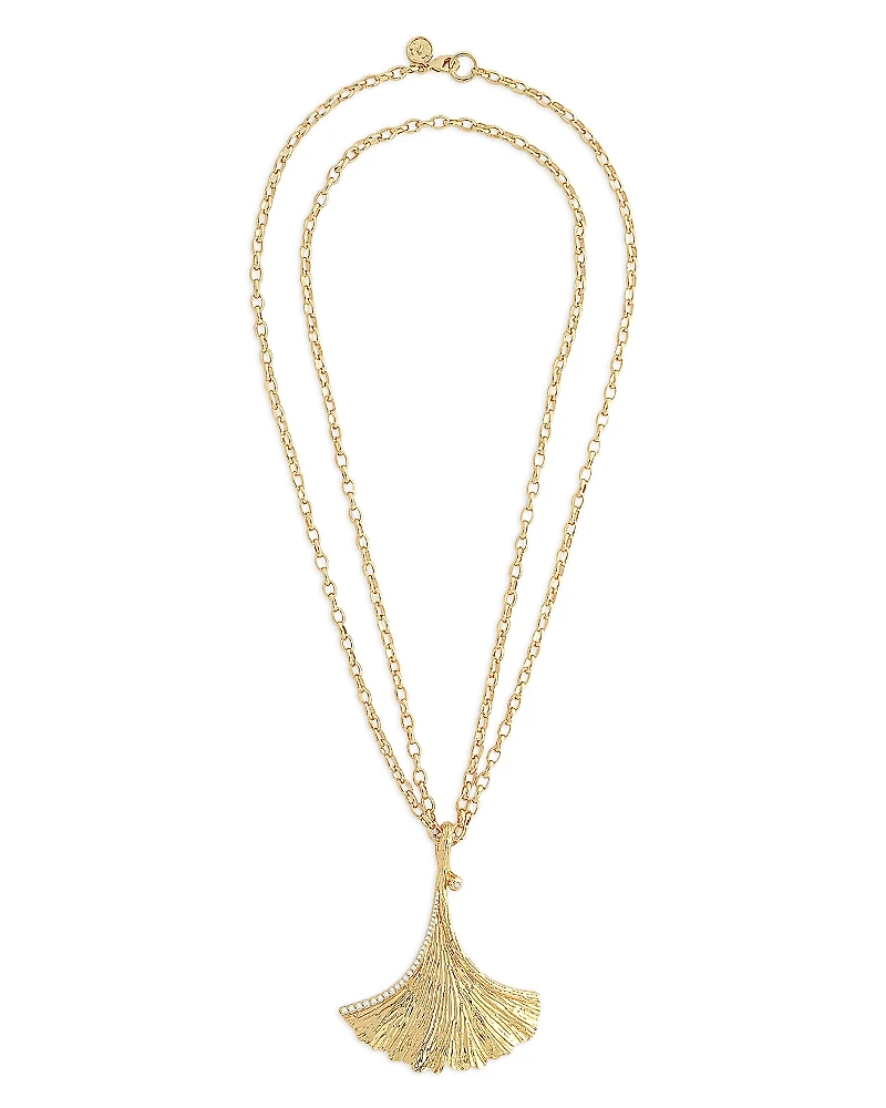 Anabel Aram Gingko Pendant Necklace