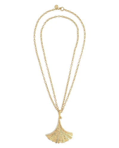 Anabel Aram Gingko Pendant Necklace