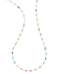 Ippolita 18K Yellow Gold Rock Candy Multi Stone Summer Rainbow Statement Necklace, 32.5