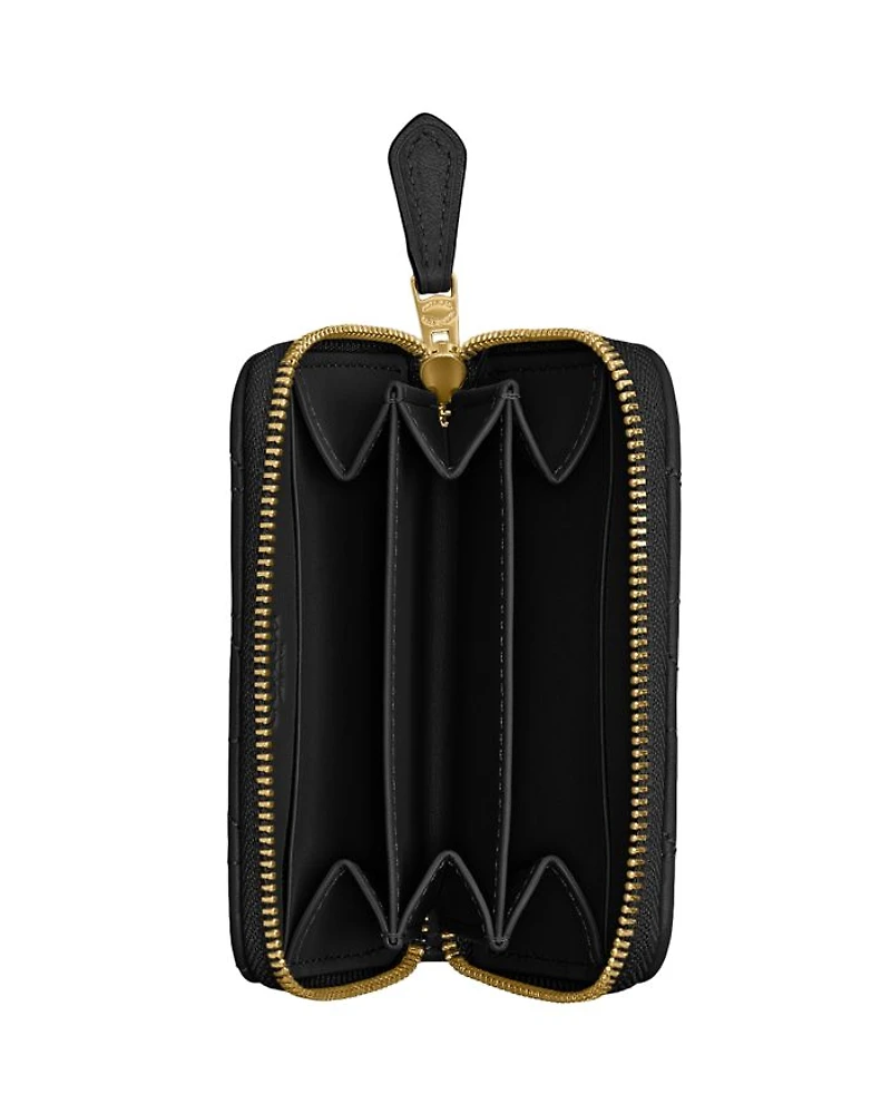 Small Zip Leather Card Case