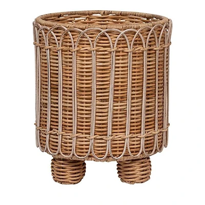 Provence Rattan Round Planter