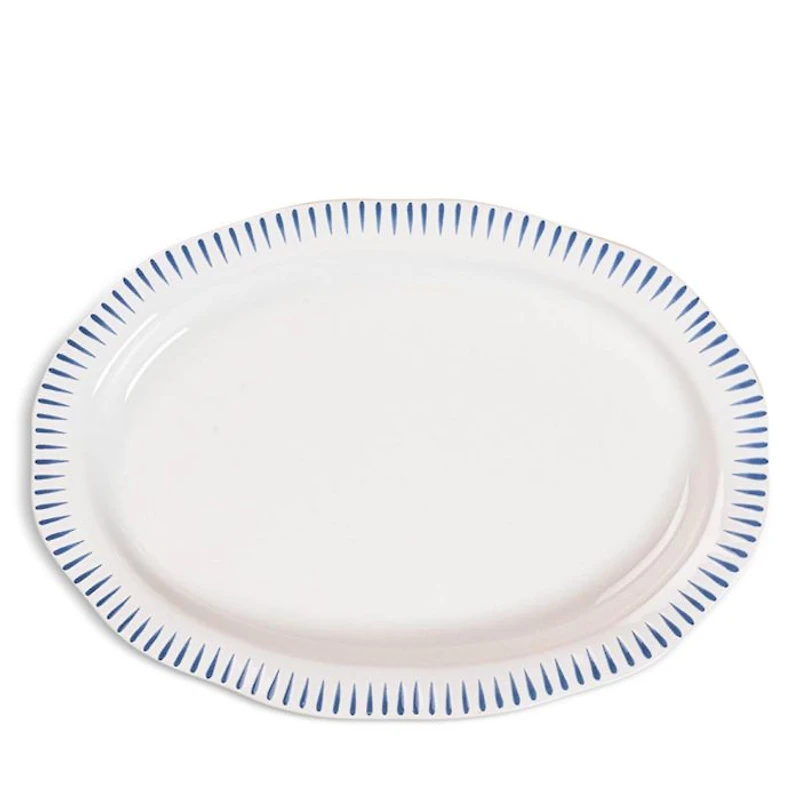 Sitio Stripe 17" Serving Platter