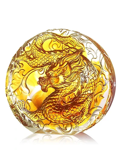 Liuli True Believer to Be Dragon Crystal Sculpture