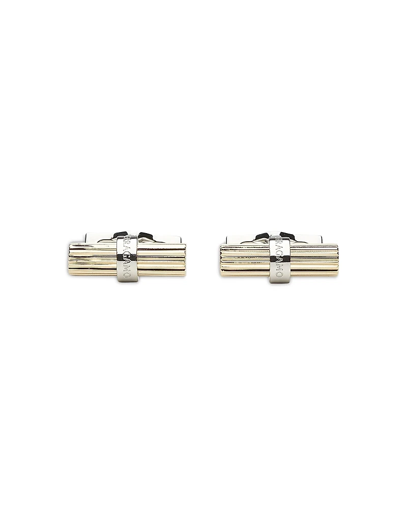 Ferragamo Men's Two Tone Cylindrical Cufflinks