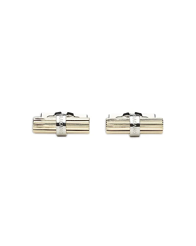 Ferragamo Men's Two Tone Cylindrical Cufflinks