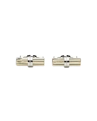 Ferragamo Men's Two Tone Cylindrical Cufflinks
