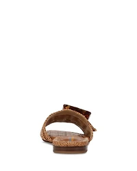 Women's Bambi Buckled Woven Slide Sandals