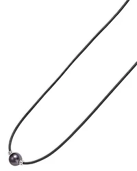 Men's Sterling Silver Anthem Black Tahitian Pearl Pendant Necklace, 20" - Exclusive