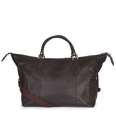 Barbour Leather Medium Travel Explorer Duffel
