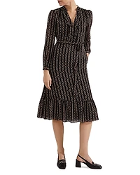 Hobbs London Alexia Chain Stripe Dress