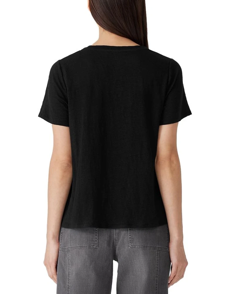 Linen Crewneck Tee
