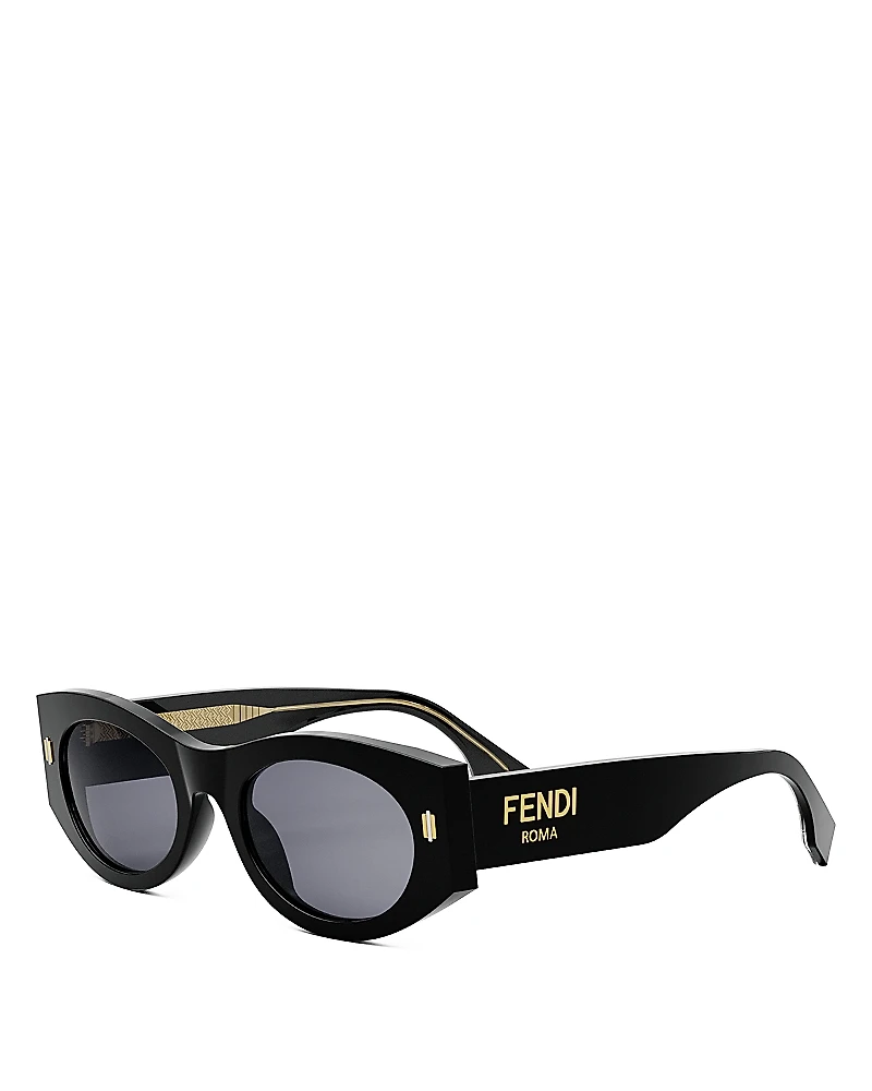 Fendi Fendi Roma Oval Sunglasses, 52mm