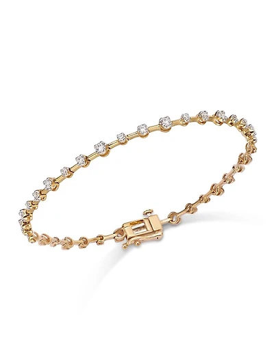 Diamond Bracelet in 14K Yellow Gold
