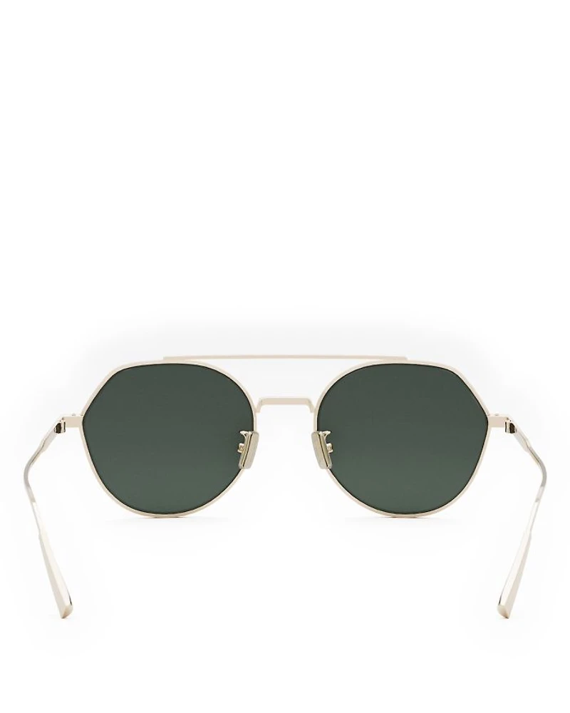 DiorBlackSuit R6U Mirrored Geometric Sunglasses, 54mm