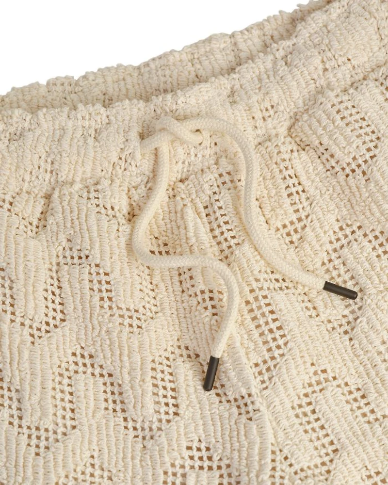Atlas Crochet Drawstring 5.5" Shorts