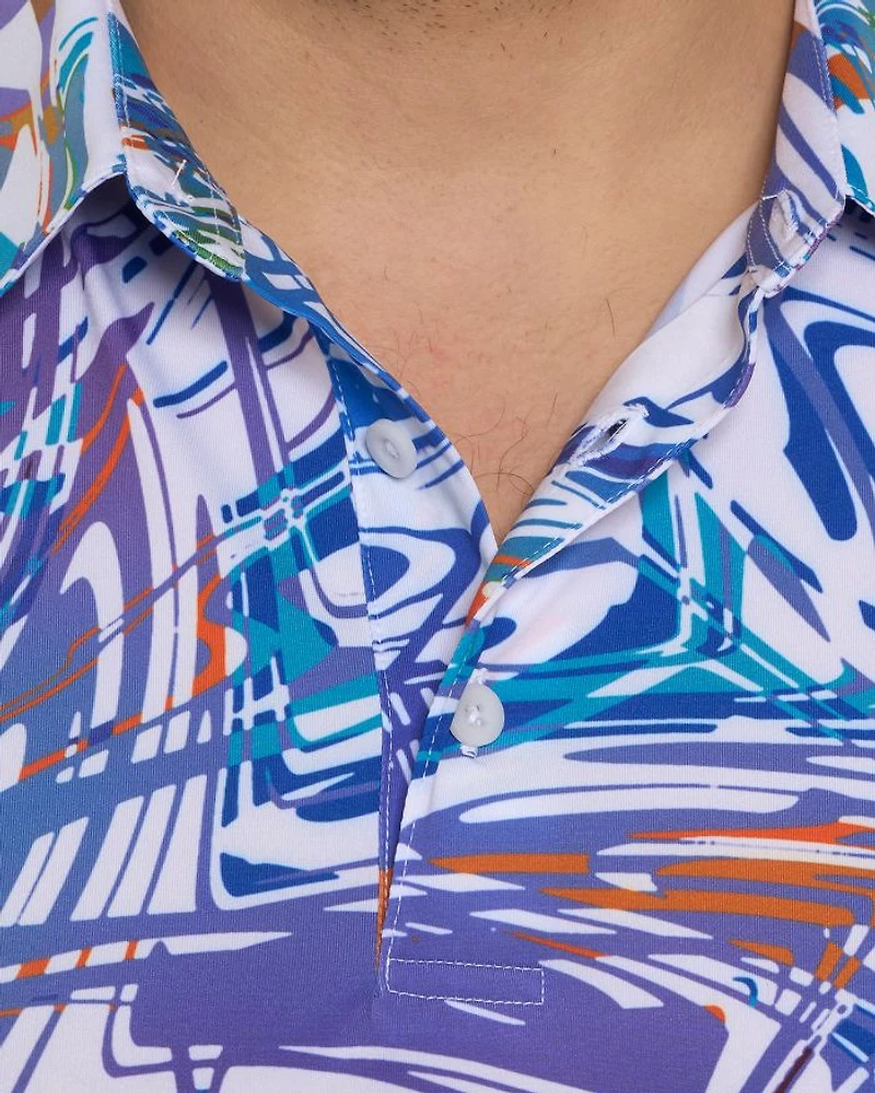 Messina Nylon Blend Classic Fit Polo Shirt