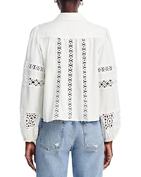 Lace Button Up Shirt - Exclusive