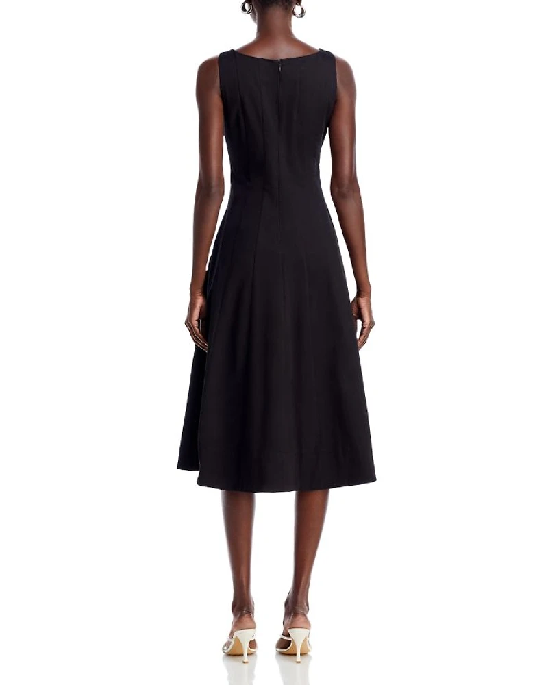 Paneled Midi Dress