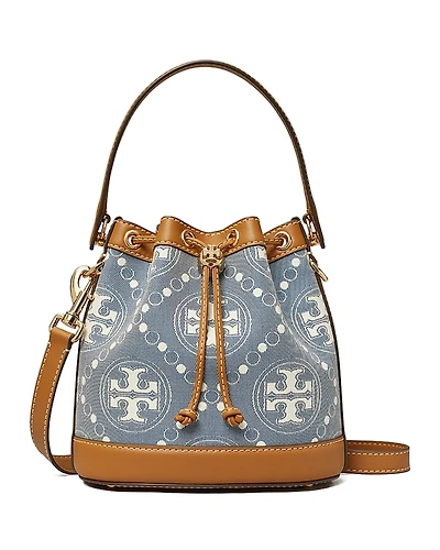 Tory Burch T Monogram Jacquard Bucket Bag