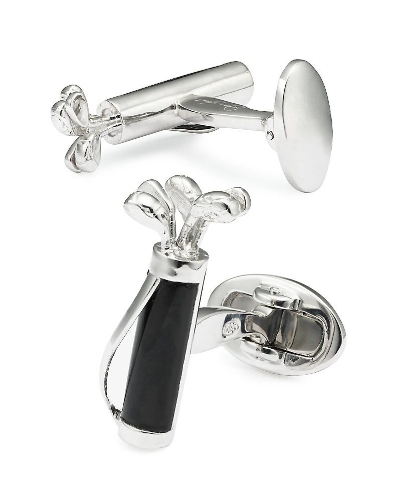Jan Leslie Golf Bag & Clubs Cufflinks
