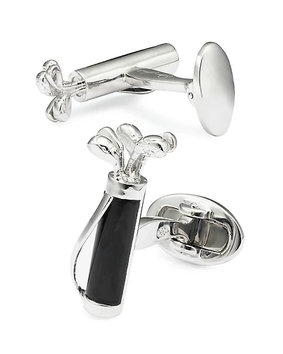 Jan Leslie Golf Bag & Clubs Cufflinks
