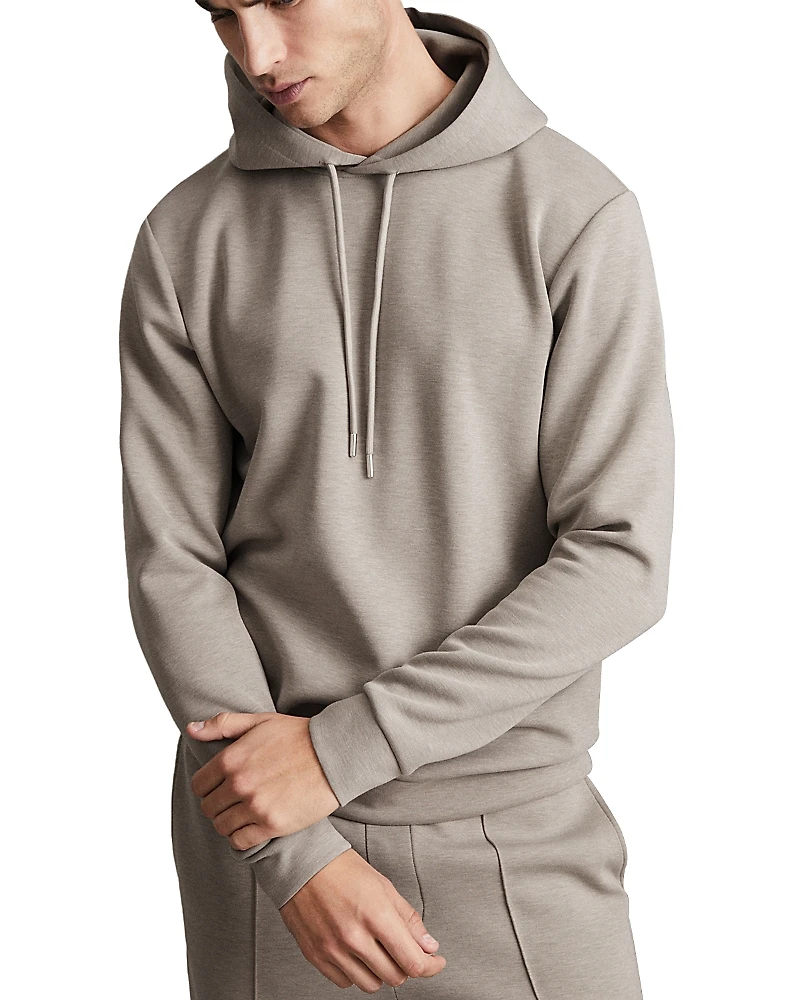 Reiss Fabien Interlock Regular Fit Hoodie