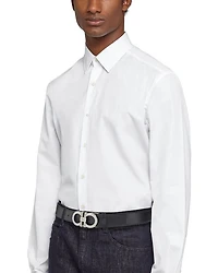 Men's Double Gancini Reversible Leather Belt