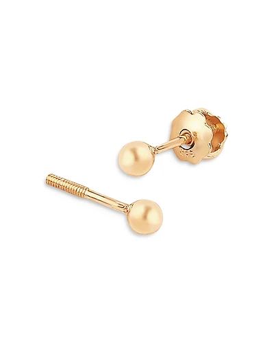 Bloomingdale's Fine Collection Children's Tiny Ball Stud Earrings