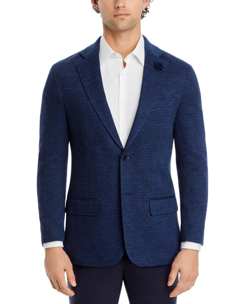 New York Plaid Jersey Regular Fit Sport Coat