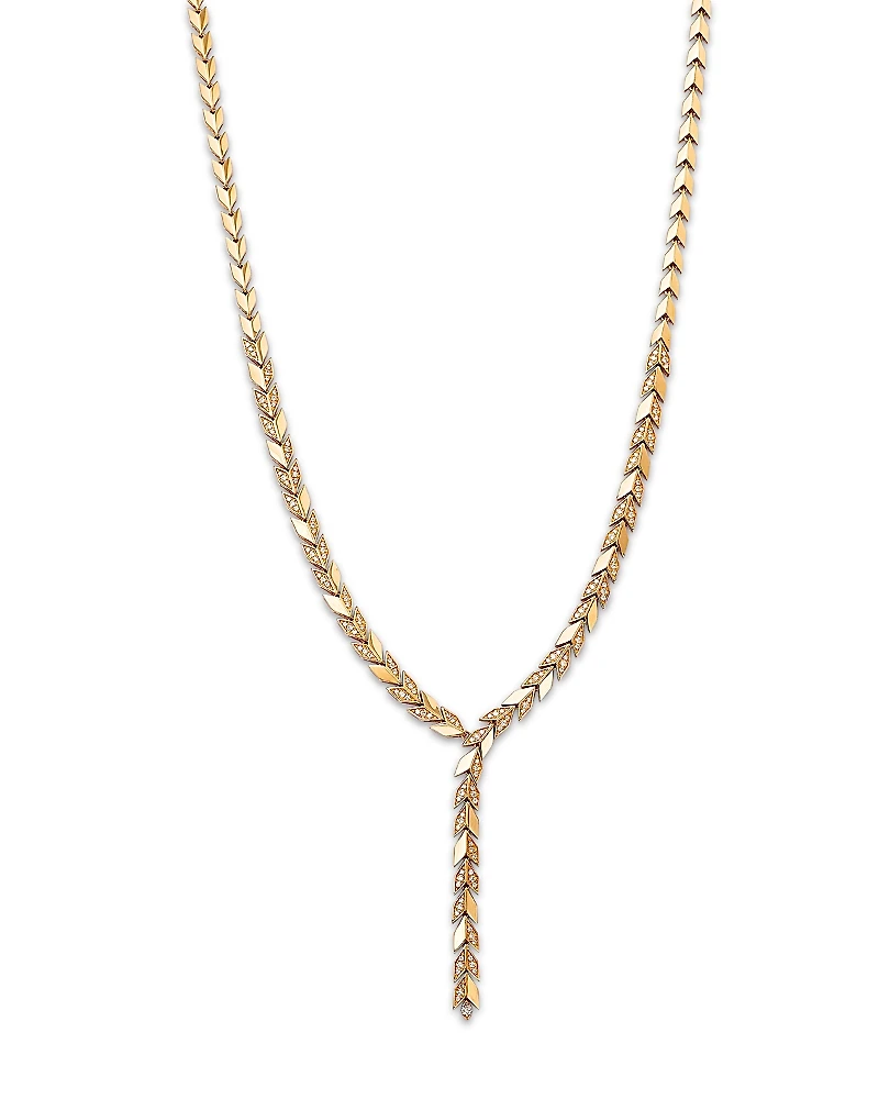 Bloomingdale's Fine Collection Diamond Chevron Lariat Necklace