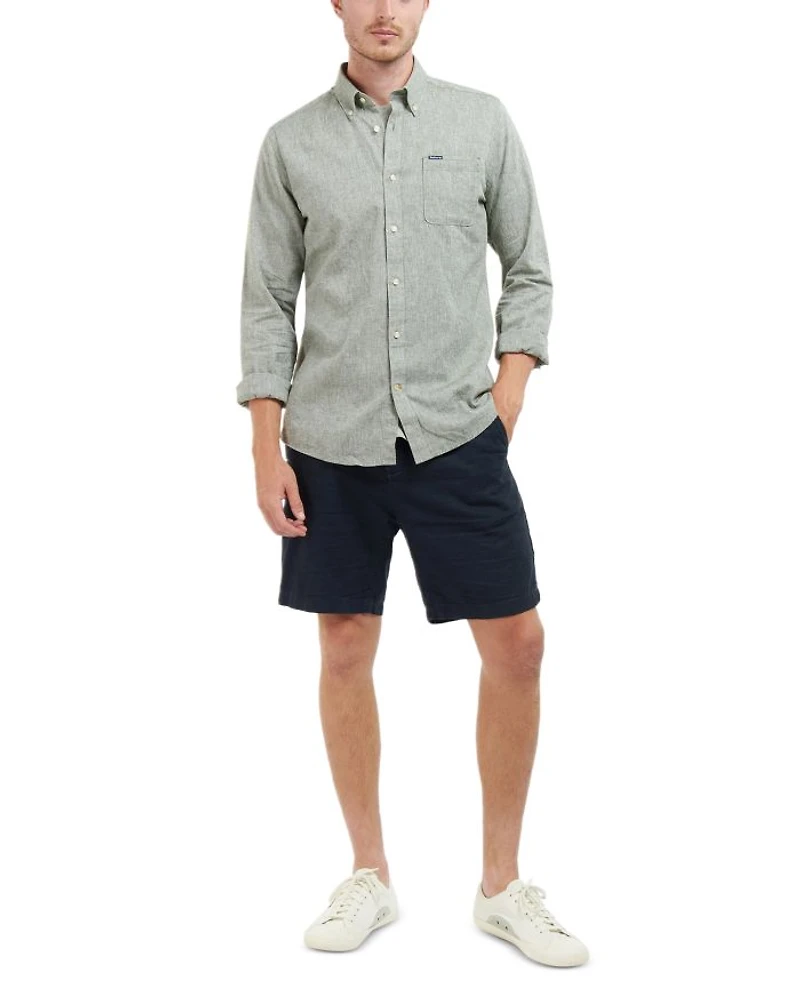 Nelson Tailored Fit Long Sleeve Button Down Shirt