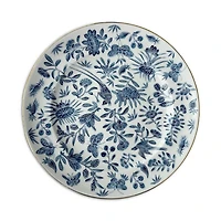Sacred Bird & Butterfly Blue Dessert Plate