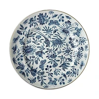 Mottahedeh Sacred Bird & Butterfly Blue Dessert Plate