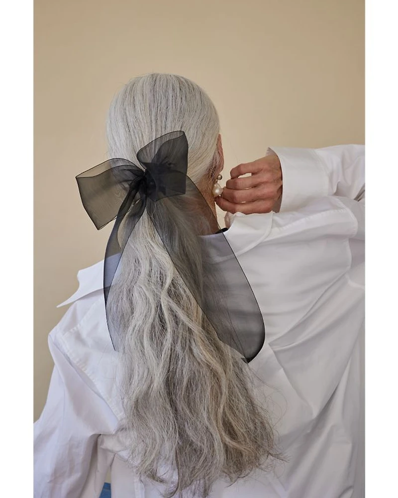 Amy Silk Organza Bow Barrette