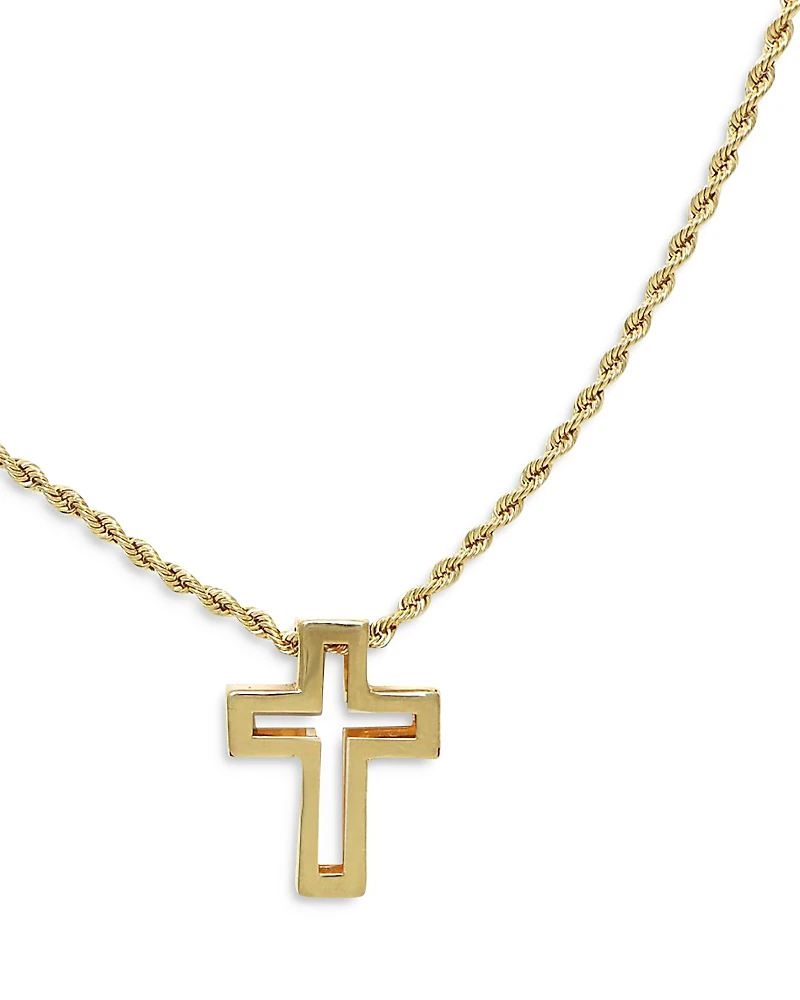 Bloomingdale's Fine Collection Open Cross Pendant Necklace