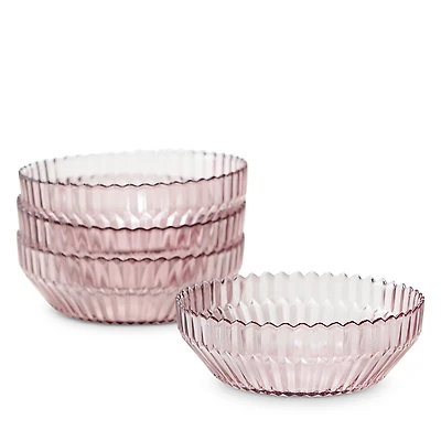 Fortessa Archie Pink Cereal Bowl, Set of 4