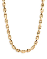 Solid Chain Necklace, 15-18"
