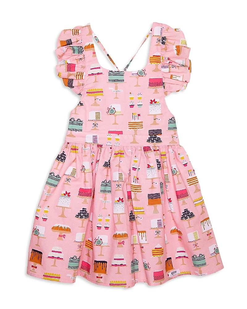 Worthy Threads Girls' Made from Scratch Ruffle Sleeve Dress - Little Kid, Big Kid