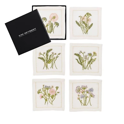 Meadow Cocktail Napkins in Multi, Set of 6