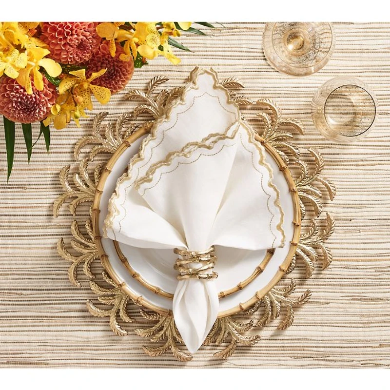 Palmera Charger in Gold