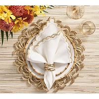 Palmera Charger in Gold