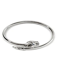 Sterling Silver Naga Blue Sapphire Dragon Cuff Bracelet