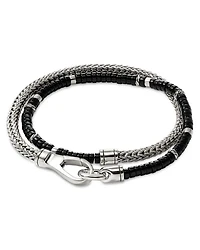 Sterling Silver Heishi Gemstone Wrap Bracelet