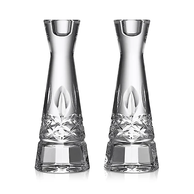 Waterford Lismore Round 8 Candlestick, Set of 2