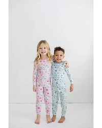 Girls' Long Sleeved Top & Pants Pajamas Set - Little Kid