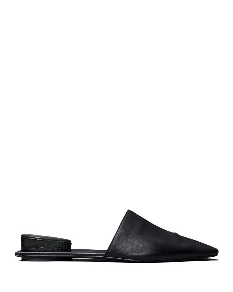 Women's Pierced Leather Mules