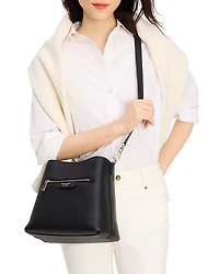 Hudson Pebbled Leather Shoulder Bag