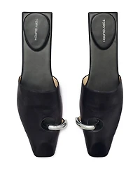Women's Pierced Leather Mules