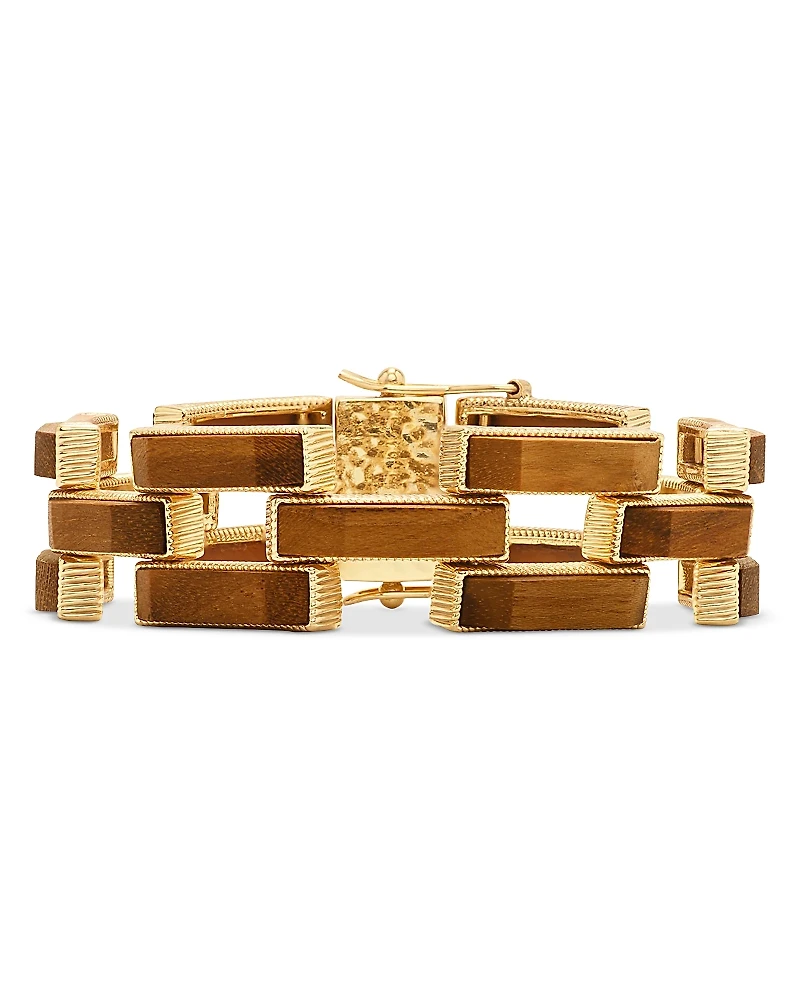 Capucine De Wulf Pathway Teak Link Bracelet