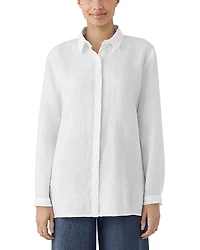 Eileen Fisher Linen Classic Collar Shirt